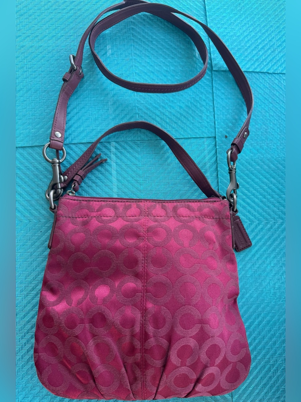 Vintage Coach Brooke Optic Art Crossbody Bag (Style 43107) - Picture 1 of 2